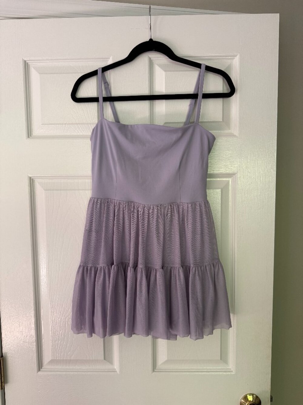 Lavender Sports Active Dress with Built In Shorts